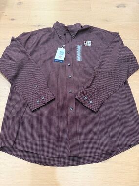 Cutter & Buck Texas A&M 12th man foundation button down XL NWT